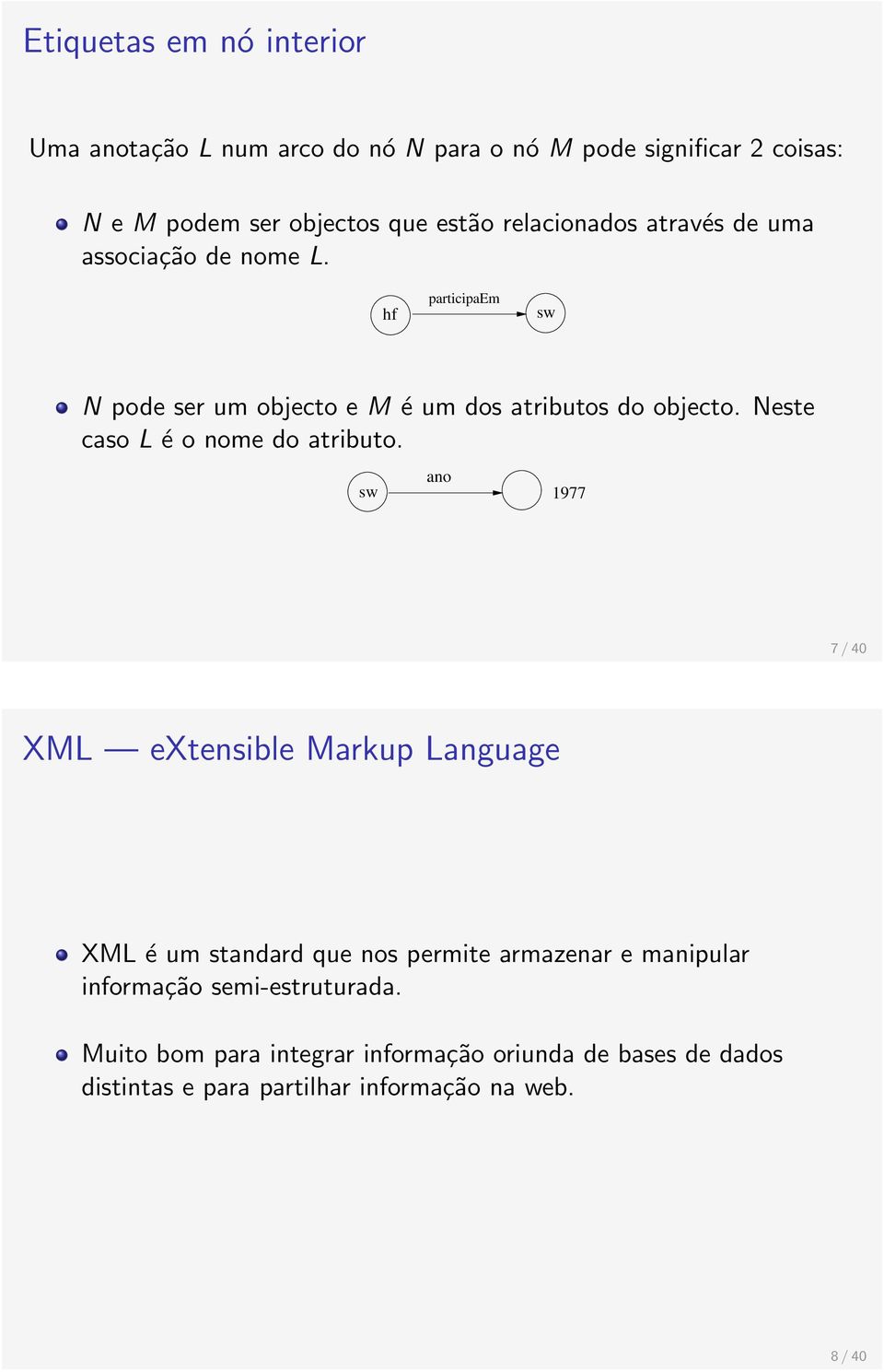 Neste caso L é o nome do atributo.