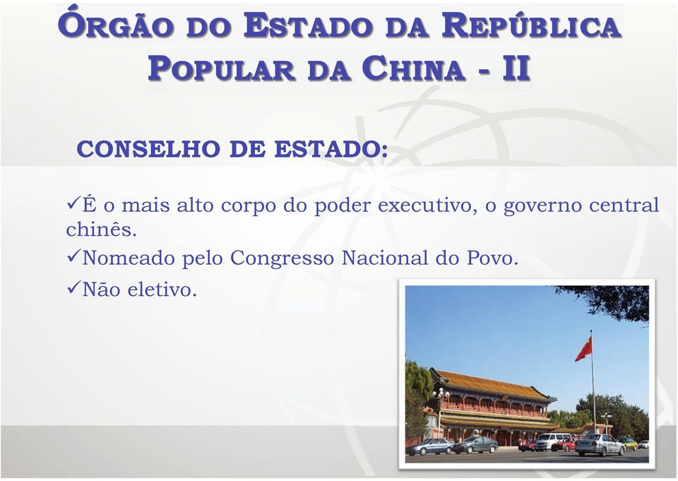 governo central chinês.