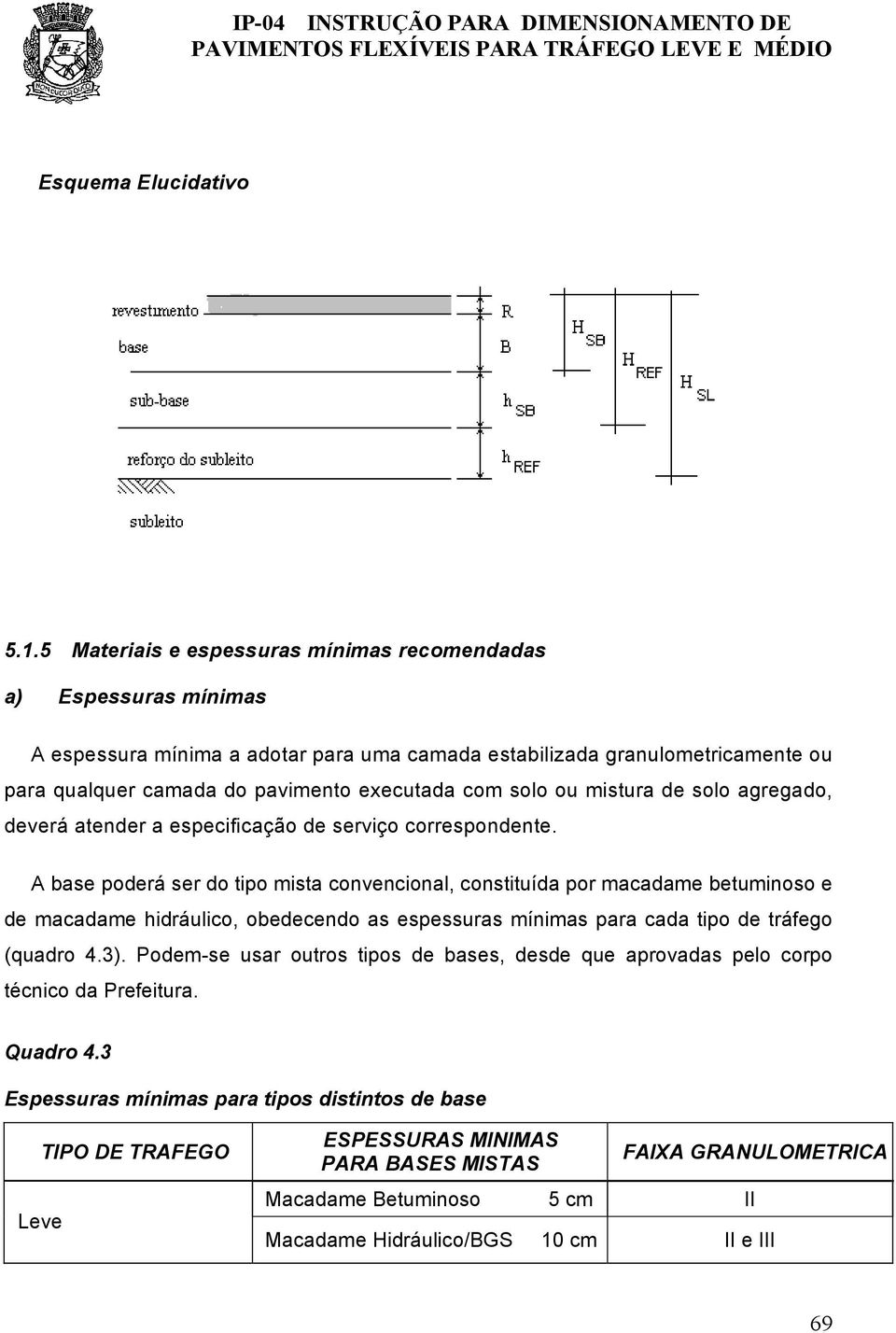 solo ou mistura de solo agregado, deverá atender a especificação de serviço correspondente.