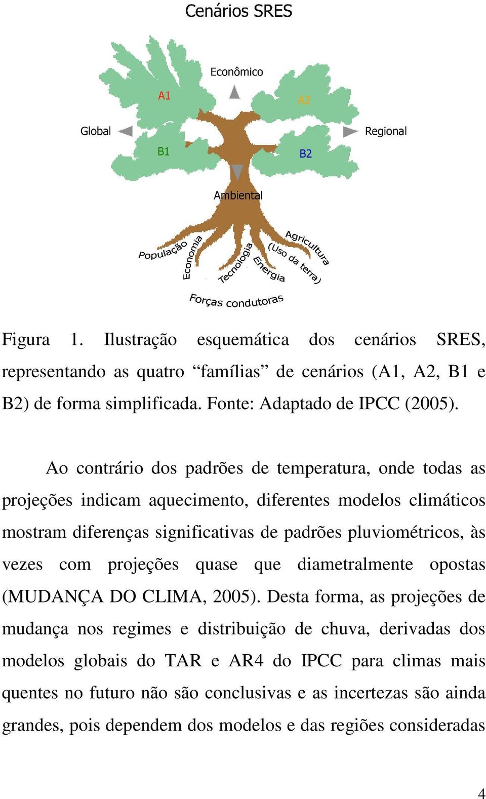 pluviométricos, às vezes com projeções quase que diametralmente opostas (MUDANÇA DO CLIMA, 2005).