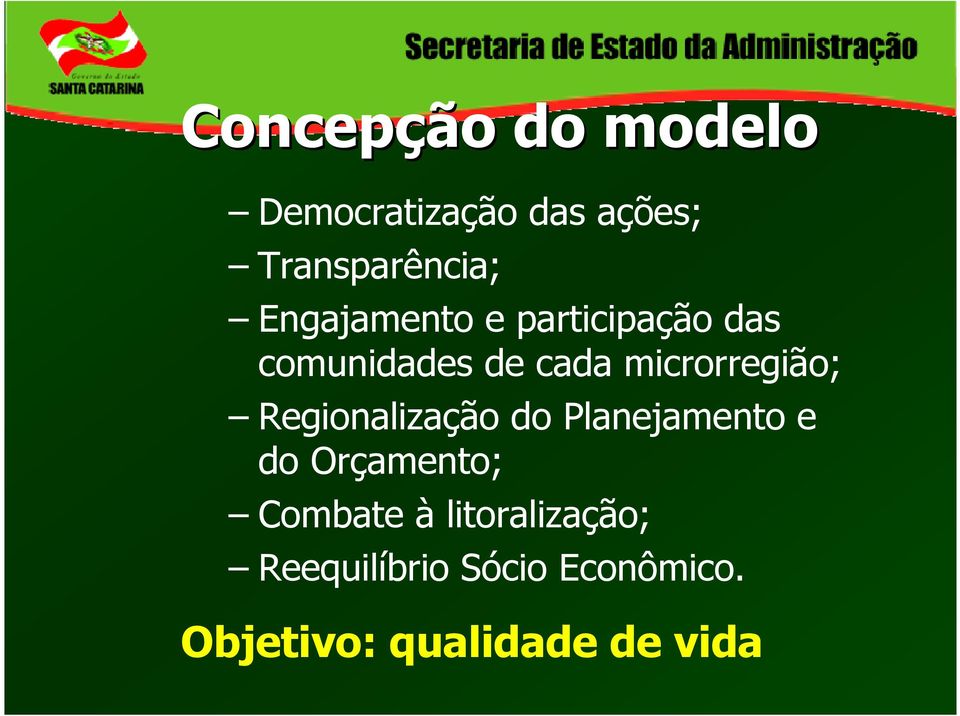 microrregião; Regionalização do Planejamento e do Orçamento;