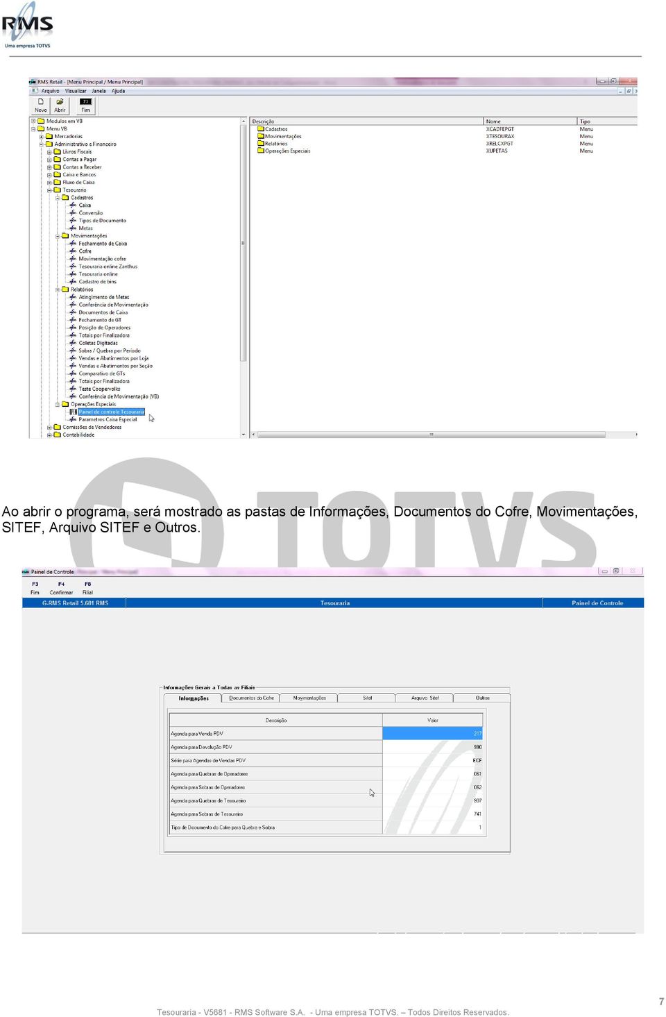 Informações, Documentos do