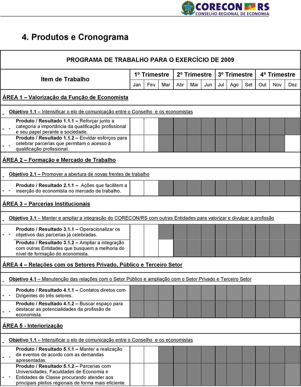 Produto / Resultado 1.1.2 Envidar esforços para celebrar parcerias que permitam o acesso à qualificação profissional. ÁREA 2 Formação e Mercado de Trabalho Objetivo 2.