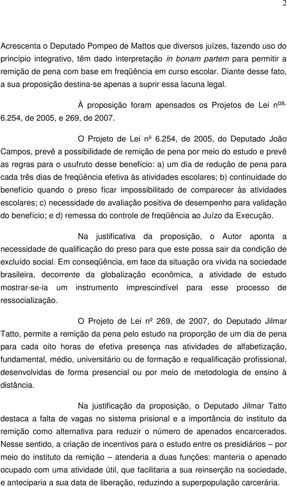 O Projeto de Lei nº 6.