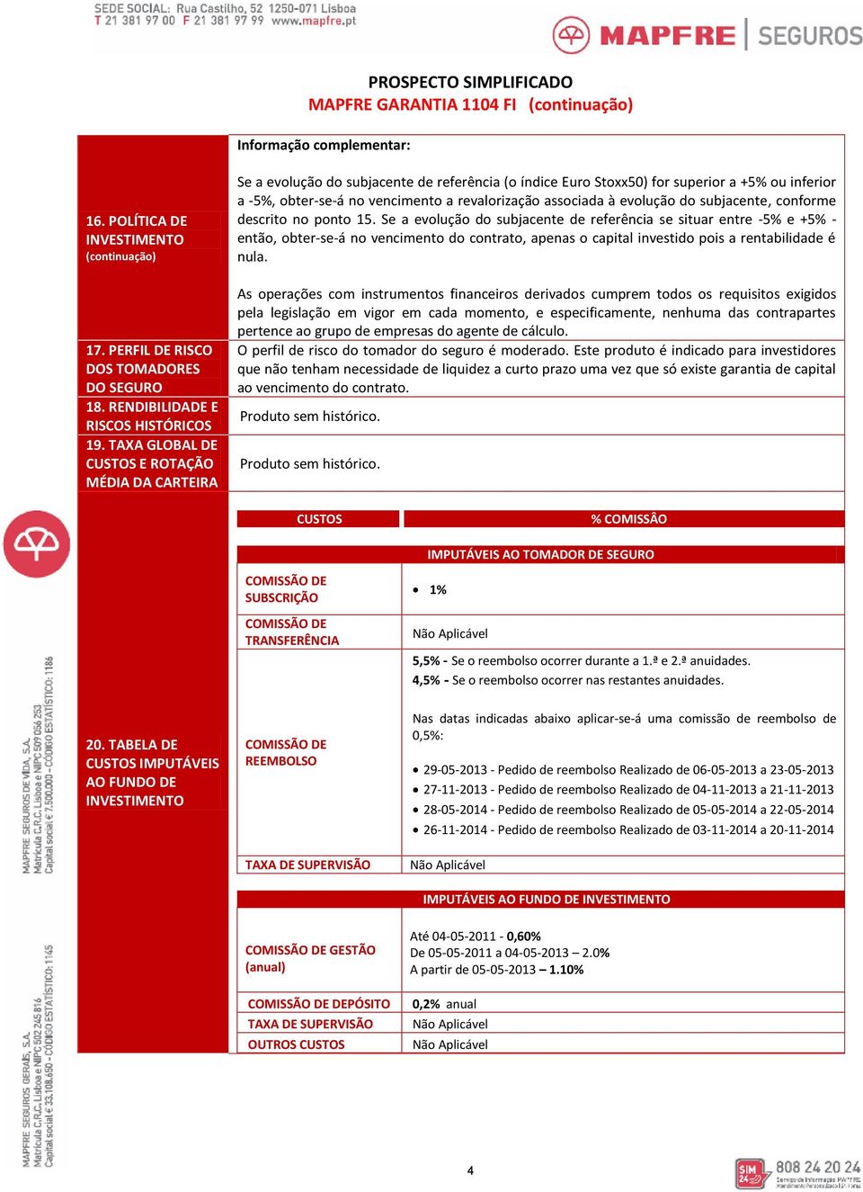 associada à evolução do subjacente, conforme descrito no ponto 15.