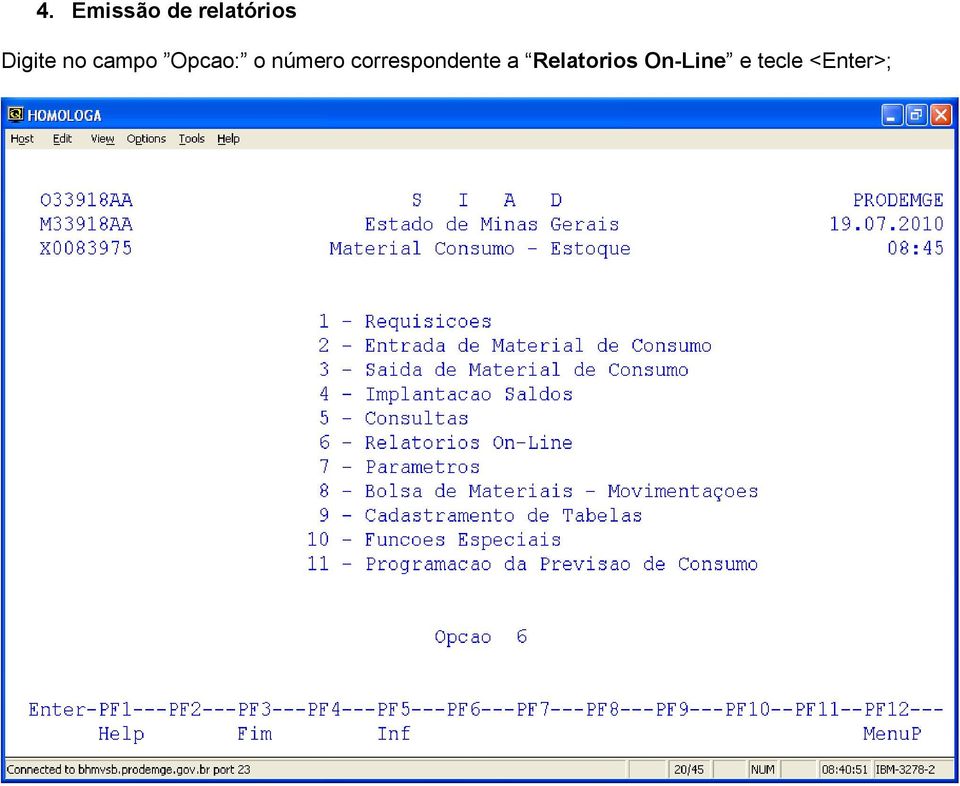 número correspondente a