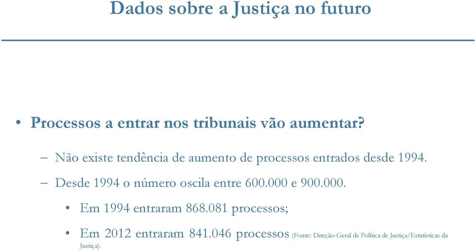 Desde 1994 o número oscila entre 600.000 e 900.000. Em 1994 entraram 868.