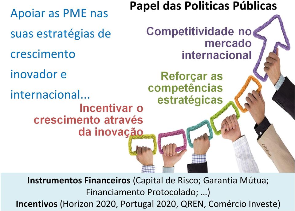 .. Papel das Politicas Públicas Instrumentos Financeiros