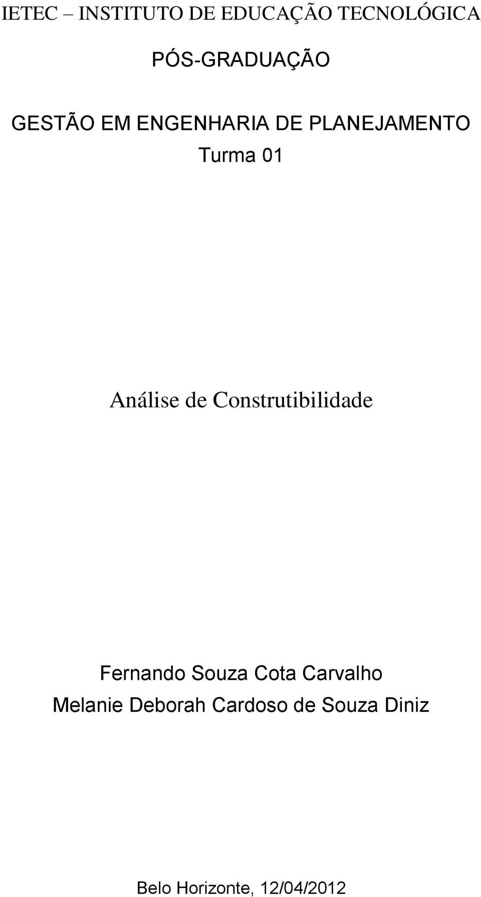 de Construtibilidade Fernando Souza Cota Carvalho