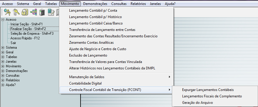 1 O Controle Fiscal de Transição FCONT, surgiu para atender as necessidades do Regime Tributário de Transição RTT, sendo aprovado pela Medida Provisória 449/09.