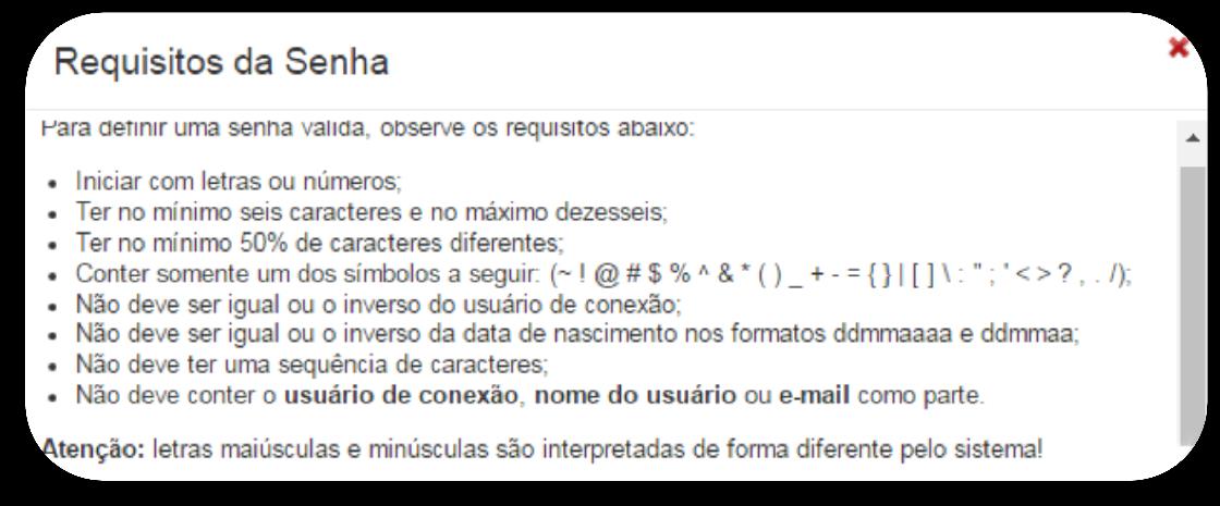 Uma vez definido o usuário você precisa de uma senha. Será possível inserir manualmente ou gerar automaticamente uma senha através da opção do gerador de senha.