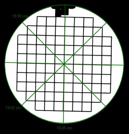 77 Distorção geométrica Devem ser realizadas ao todo seis medições de comprimento nas séries ACR T1 e T1 local, e uma medição na série localizadora.