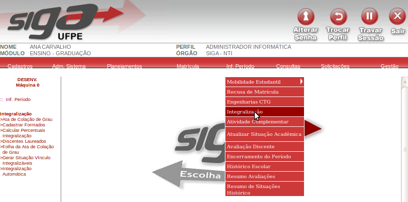 1. Objetivos do Documento A finalidade deste documento é descrever os passos necessários para execução dos processos de Integralização: (1) Calcular Percentuais de Integralização, (2) Integralização