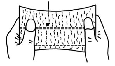 COSTURA SOBREPOSTA Use esses pontos para costura sobreposta para extremidades irregulares.