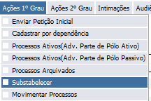 Aparecerão todos os processos em que o advogado é habilitado.