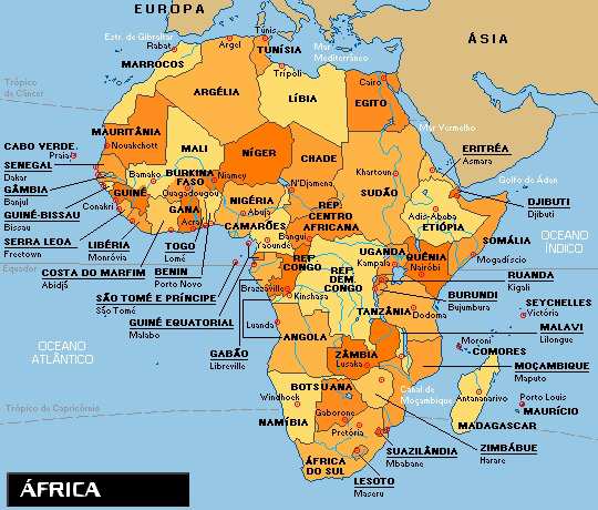 Africanidades: alguns aspectos da História Africana dos Negros no Brasil; História da África Continente Africano na