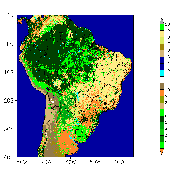 RegCM3 Modelagem Climática DESMATAMENTO NA AMAZÔNIA DESMATAMENTO