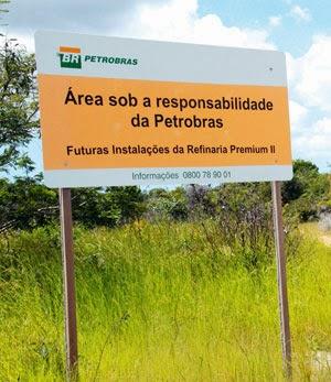 Refinaria Premium II Localização: Caiucaia - Ceará Capacidade de refino: 300 mil barris de petróleo/dia Status: Em licitação - em fase de reavaliação técnica e econômica para