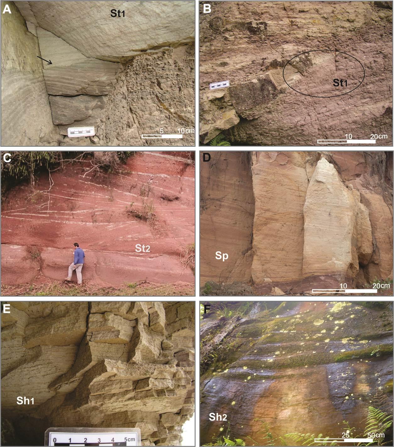 FIGURA 5.3 - Arenitos estratificados.