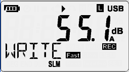 Gravação de Dados Automática Pressione o botão para ativar a função de gravação de dados automática. o símbolo piscará na tela LCD.