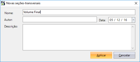 Calculando os Perfis das Seções Transversais A próxima etapa desse tutorial é calcular os perfis das seções transversais. Para isso, criaremos um documento de seções.