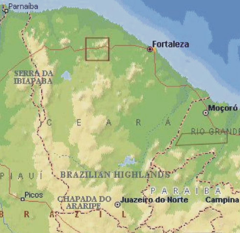 N LEGENDA Poços tubulares amostrados Itapagé Fontes amostradas Cidades Irauçuba Estradas Juá Tejuçuoca Figura - Mapa de localização da área e dos poços e fontes amostrados.