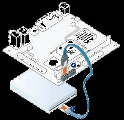CONECTORES SATA Cada conector Serial ATA tem capacidade de ligar somente um disco rígido.