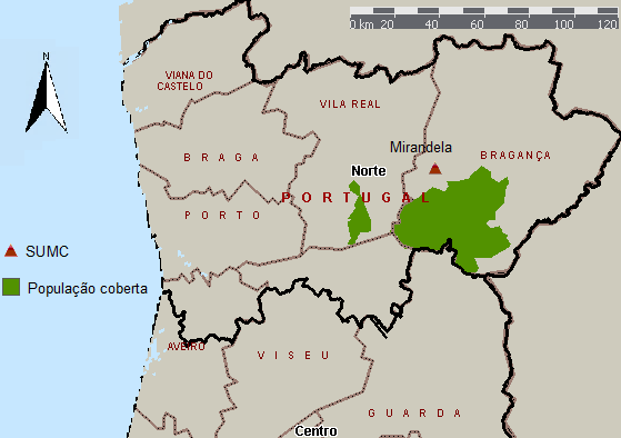 SUMC do hospital de Mirandela é o nível de serviço de urgência mais alto disponível a menos de 60 minutos para mais de 32 mil habitantes.