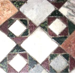 27. Material: Fotografias. As seguintes fotografias mostram diversos mosaicos que são exibidos em Roma, Itália. i.