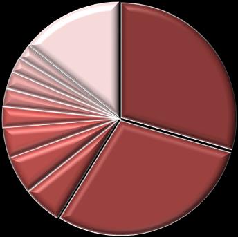 6,385 14% China 13,2 30% Espanha 1,122 3% Itália 1,273 3% Reino