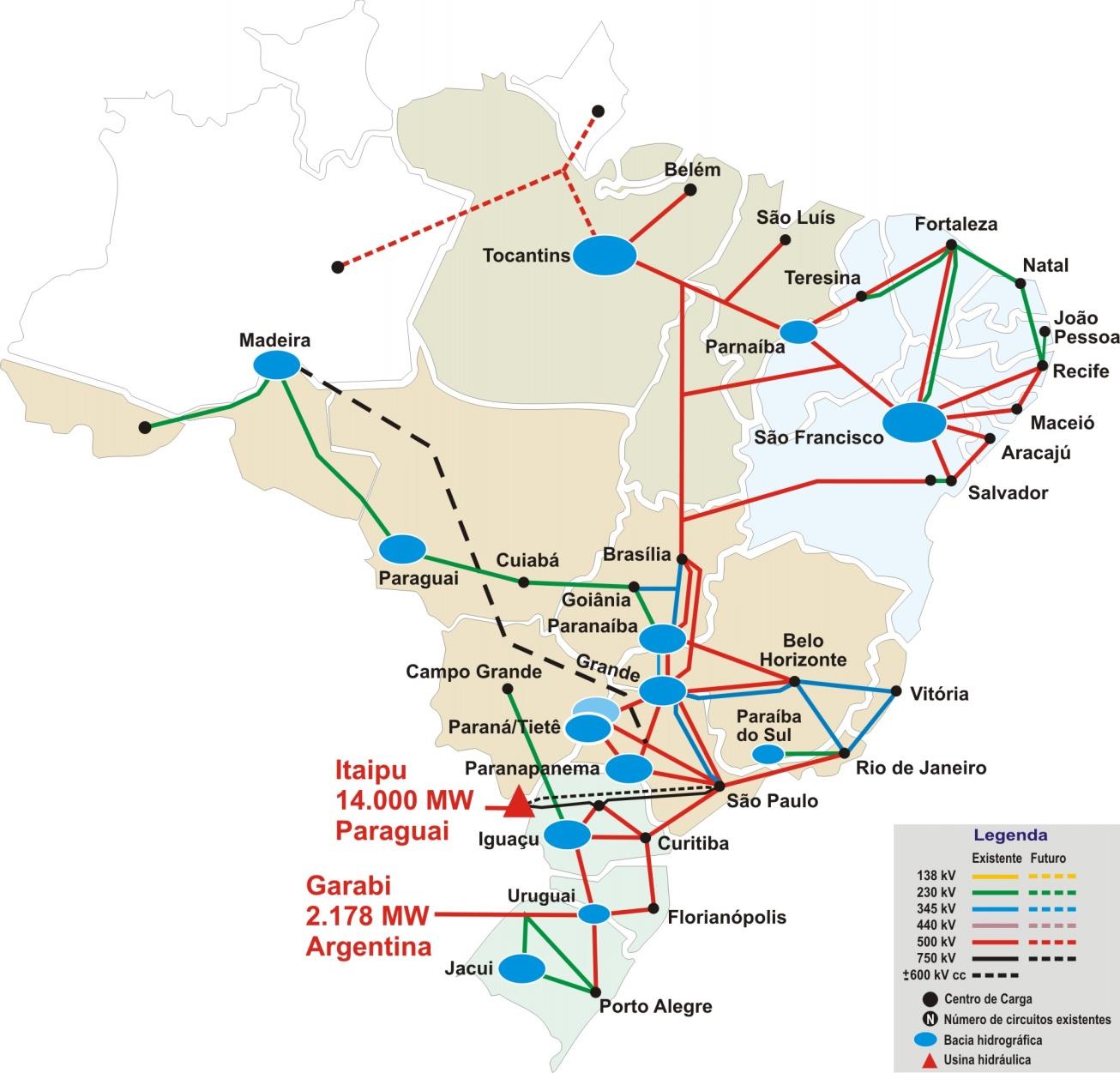 Sistema Interligado Nacional (SIN) Sistema Isolado