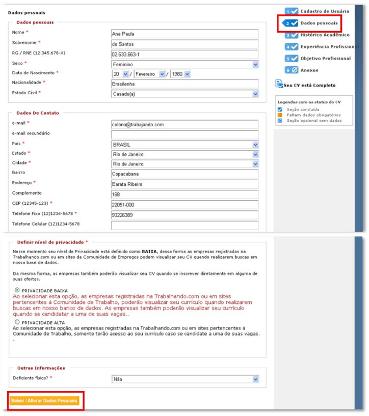 TUTORIAL PASSO A PASSO: Realizar Cadastro Para realizar seu cadastro como aluno/egresso no portal de vagas da Faculdade La Salle, siga os seguintes passos: PASSO 1.