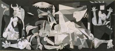 11. (ENEM 2011) PICASSO, P. Guernica. Óleo sobre tela. 349 777 cm. Museu Reina Sofia, Espanha, 1937. Disponível em: http://www.fddreis.files.wordpress.com. Acesso em: 26 jul.