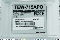 Ligar uma das pontas, do cabo de rede, no TEW-715APO #1. Remover a cobertura de baixo e ligar o cabo de rede à porta PoE. 4. Ligar a ponta oposta, do cabo de rede, à porta POE do Power Injector. 5.