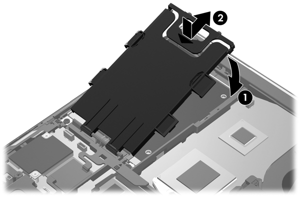 Instalar uma unidade de disco rígido Para instalar a unidade de disco rígido do EliteBook: 1.