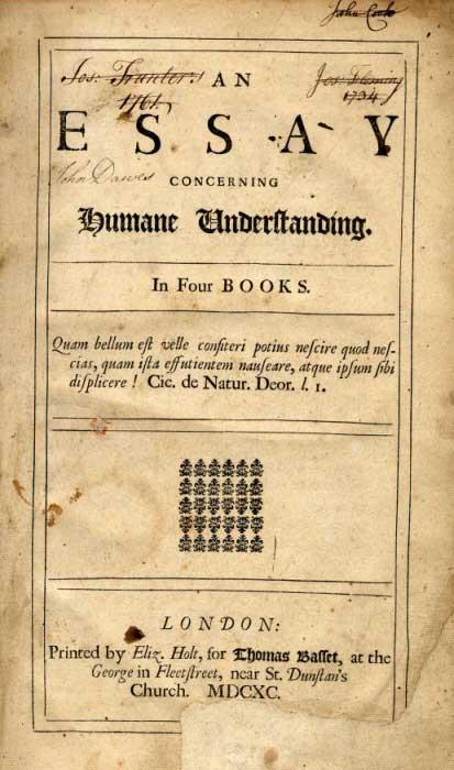 Locke: empirismo e liberalismo político Em sua principal obra, Ensaio sobre o entendimento humano, afirma que quando nascemos nossa mente é como uma