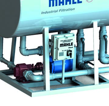 Linha de Filtros Prensa M A linha de filtros prensa M tem o tanque de consumo montado na posição horizontal e foi desenvolvida para filtrar óleo diesel em postos de serviços.