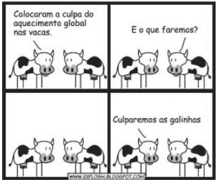 De acordo com o relatório A grande sombra da pecuária (Livestock s Long Shadow), feito pela Organização das Nações Unidas para a Agricultura e a Alimentação, o gado e responsável por cerca de 18% do