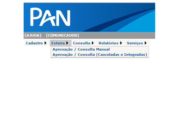 Consulta Proposta Cartão Consignado e/ou Saque Submenu Aprovação / Consulta Manual Para propostas em andamento, pendentes, em