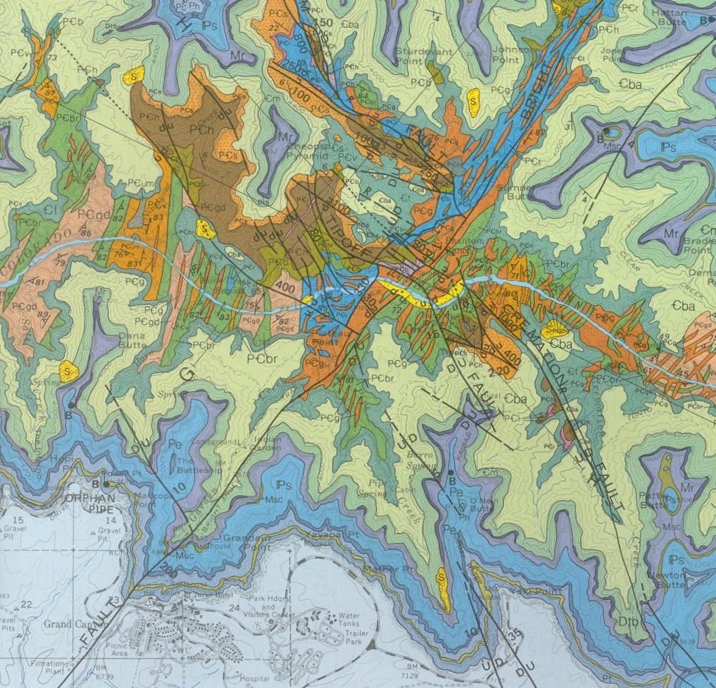 Unidades de rochas sedimentares Mapas geológicos