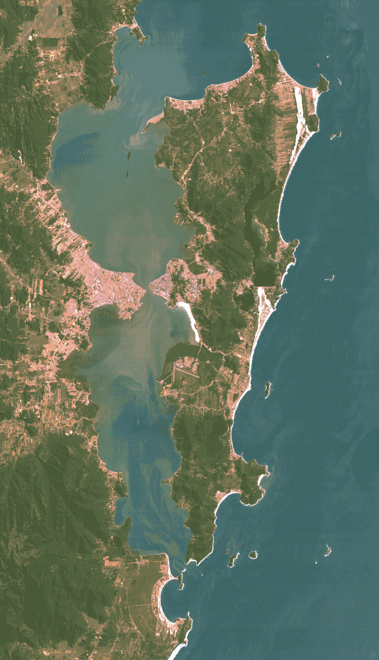 Baía de Florianópolis, totalizando um período de aproximadamente 8 meses de registros ininterruptos na Enseada de Brito (Baía Sul, em conjunto como Laboratório de Cultivo de Moluscos Marinhos LCMM),