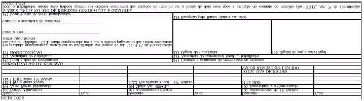 Instruções de Preenchimento Os campos de número 01 a 116 serão preenchidos pelo empregador.