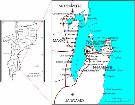 Figura 1. Localização da Baía de Inhambane em Moçambique (fonte: IDPPE) 2.2.3.