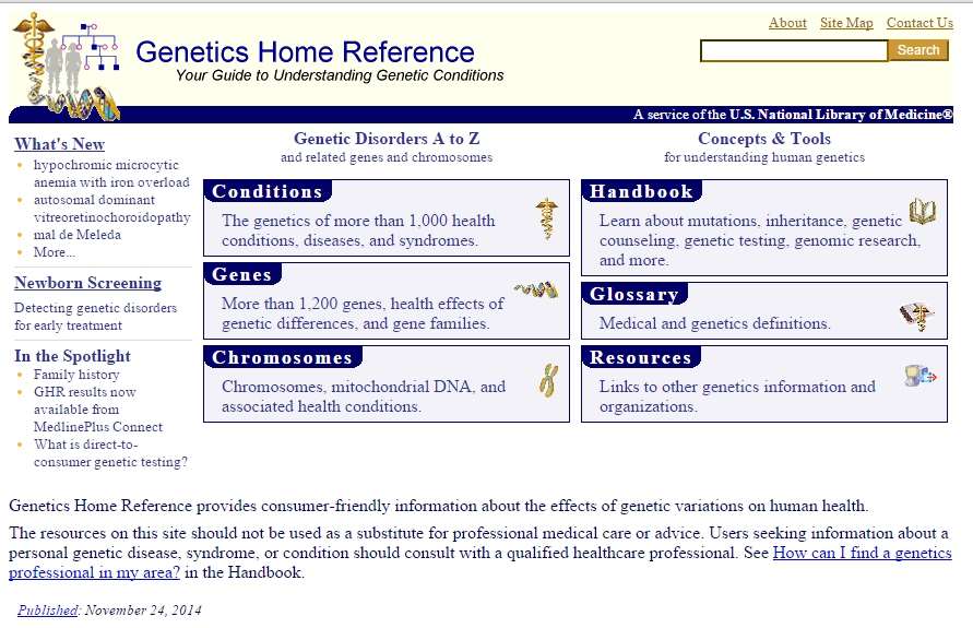 Genetics Home Reference