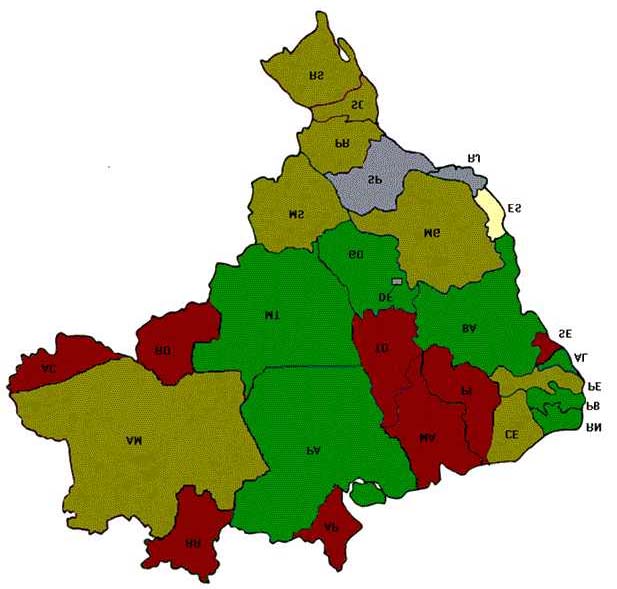 Concentração da população coberta Fonte: DIDES Cadastro de Beneficiários junho/2002 / IBGE 2002 1 a 5% da