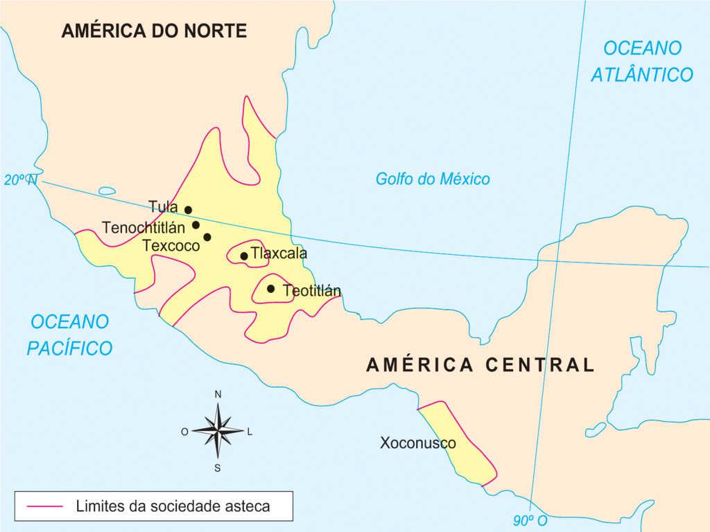 Confederação Asteca Também chamados de mexicas; Submeteram os enfraquecidos maias ao seu poder; Império unificado e