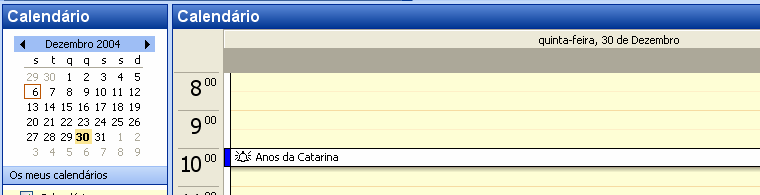 Calendário Calendário Agendar reuniões e