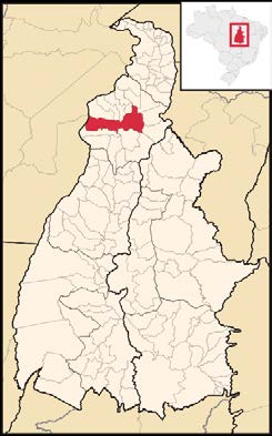 58 Araguaína Figura 15 - Localização geográfica da cidade de Araguaína TO.