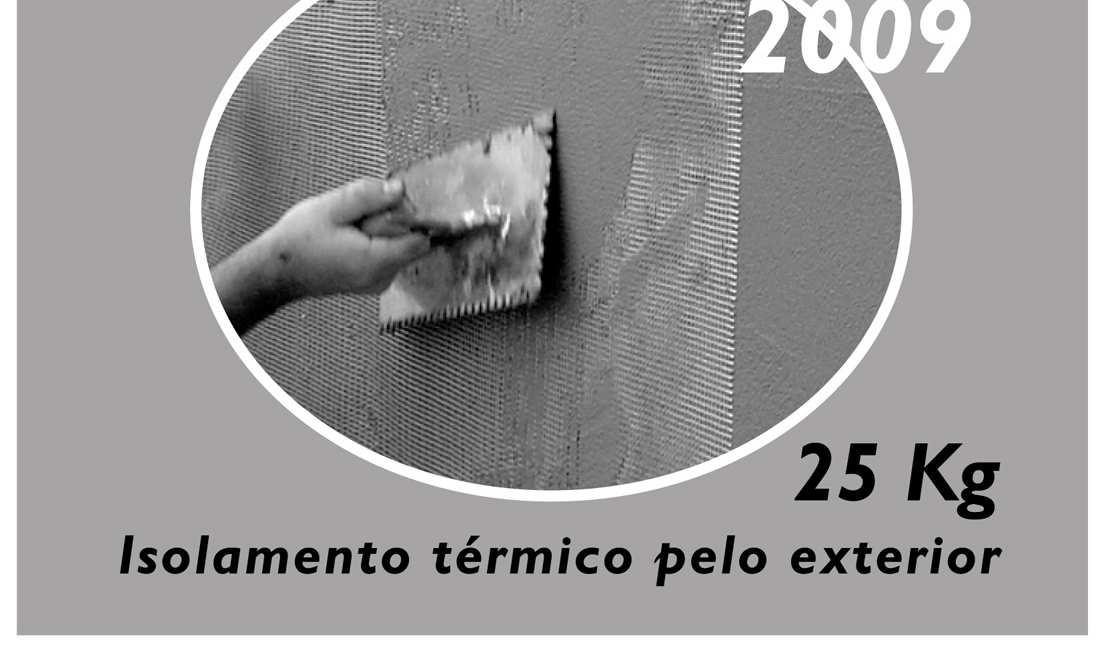 3.2 ARGAMASSA THERMINNOV 2009 A ARGAMASSA THERMINNOV 2009 é uma argamassa bi-funcional. É um pó cinzento, à base de cimento, cargas, fibras, ligantes e aditivos.