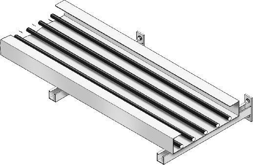 para Eletrocalhas "C" Lisa Load Tables for C Plain Cable trays channel type Tablas de Cargas para Electrocanales C Liso Carga uniformemente distribuida (fios ou cabos) Load spread evenly (wires or
